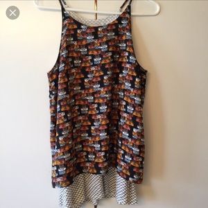 Anthropologie Porridge Split Back Tank Top NWOT